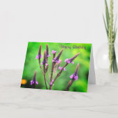 Lovely Wild Vervain Flower Birthday Kaart (Voorkant)