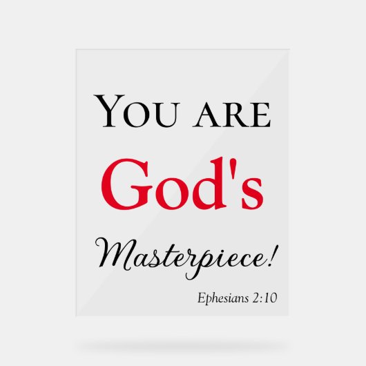 Lovely You are God's Masterpiece Scripture (Recto)