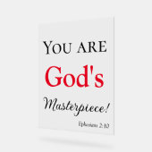 Lovely You are God's Masterpiece Scripture (Angle)