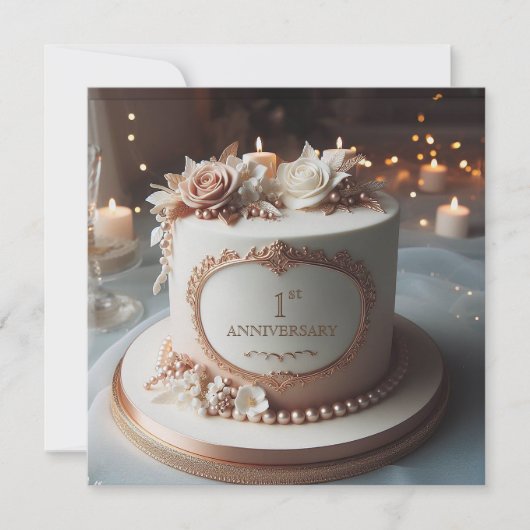 LOVELYWEDDING JUBILEUM BEWERKBARE Uitnodiging (Voorkant)