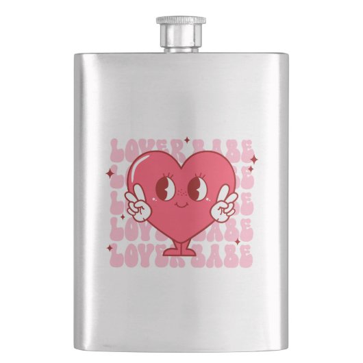 Lover Babe | Schattige lachend hart en herhalende Flacon (Voorkant)