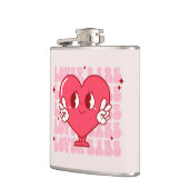 Lover Babe | Schattige lachend hart en herhalende  Heupfles (Links)