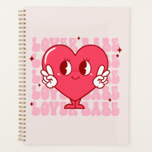 Lover Babe Schattige lachend hart en herhalende Planner