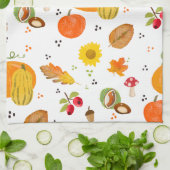 Lover d'automne Serviettes de cuisine avec Citroui (Plié)
