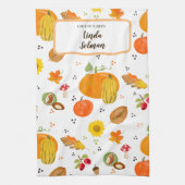 Lover d'automne Serviettes de cuisine avec Citroui (Vertical)