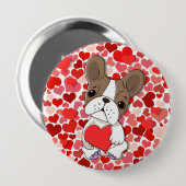Lover Dog Ronde Button 4,0 Cm (Voorkant /achterkant)