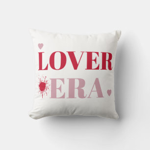 Lover Era Valentijnsdag Roze & Rode Harten Kussen