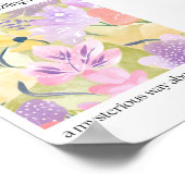 Lover Floral Lyrics Poster (Hoek)