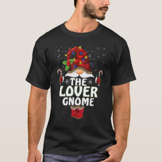 Lover Gnome Buffalo Play Matching Family Christma T-shirt