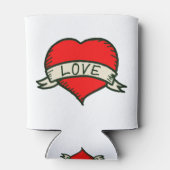 Lover Heart Shape Tekening Blikjeskoeler (Achterkant)