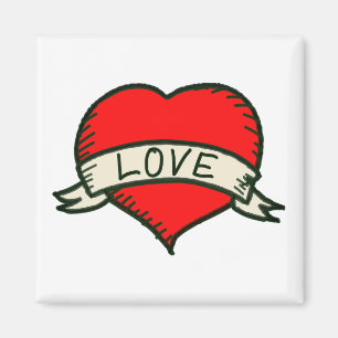 Lover Heart Shape Tekening Magneet