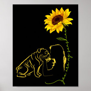 Lover-je bent mijn zonneschijn-beste idee voor hon poster