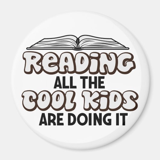 Lover Magnet van boek lezen Magneet (Voorkant)