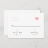 {Lover} Modern Wedding RSVP (Voorkant / Achterkant)