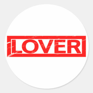 Lover Stamp Ronde Sticker