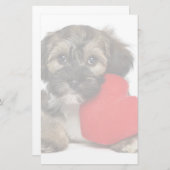 Lover Valentijn Havanese Puppy Dog Briefpapier (Voorkant / Achterkant)