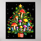 Lover Xmas Mushroom Christmas Tree Poster (Voorkant)