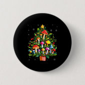 Lover Xmas Mushroom Christmas Tree  Ronde Button 5,7 Cm (Voorkant)