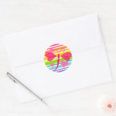 Loverly Dragon Fly Ronde Sticker (Envelop)