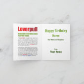LoverPull (Liverpool) Carte de football drôle (Intérieur)