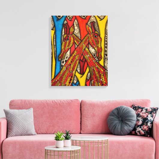 Lovers 2013 canvas afdruk (Insitu (Woonkamer))