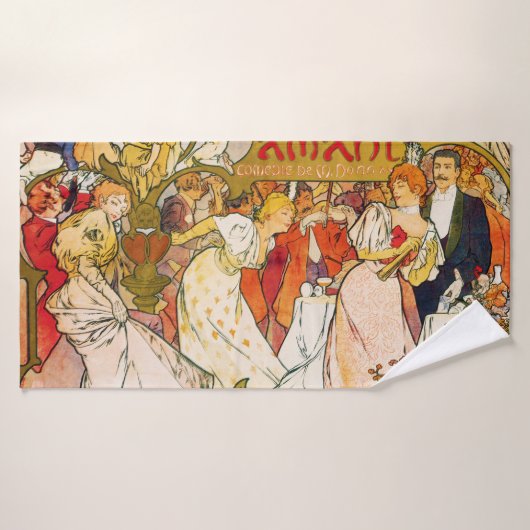 Lovers, Alphonse Mucha Badhanddoek (Badhanddoek)