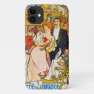 Lovers, Alphonse Mucha iPhone 11 Hoesje