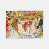 Lovers, Alphonse Mucha Fleece Deken (Voorkant (Horizontaal))