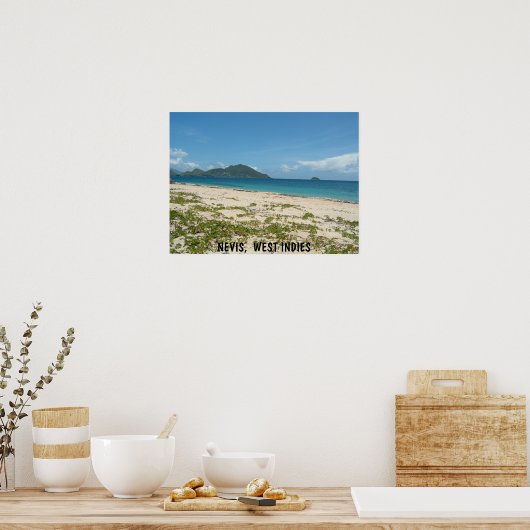 Lover's Beach, Nevis Poster (Keuken)