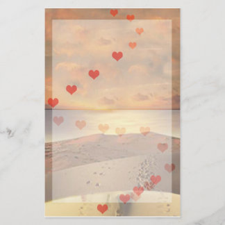 Lover's Beach Walk schrijfpapier Briefpapier