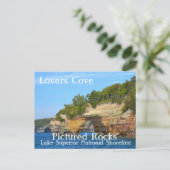 Lovers Cove Pictured Rocks Briefkaart (Staand voorkant)