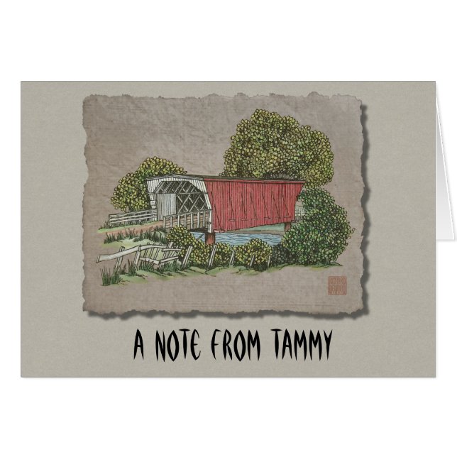 Lovers Covered Bridge (Voorkant Horizontaal)