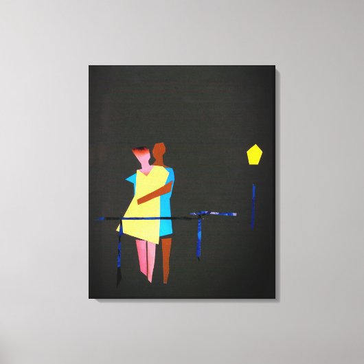 Lovers en lichte LOS-AMANTEN Canvas Afdruk (Voorkant)