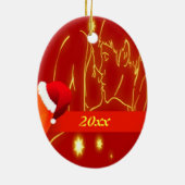 Lovers First Kerstmis Ornament (Achterkant)