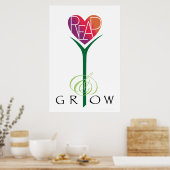 Lover's Heart® Lees & Grow Poster (Keuken)