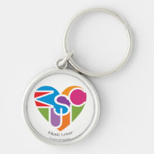 Lover's Heart® Music Lover's Premium Sleutelhanger