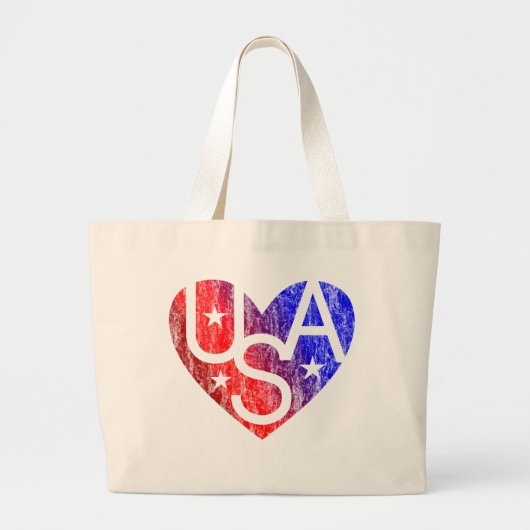 LOVER'S HEART® USA Canvas tas (Voorkant)