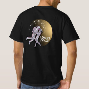 Lovers in de ruimte t-shirt