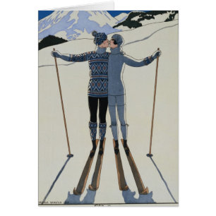 <Lovers in the Snow> par Georges Barbier