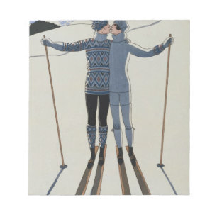 <Lovers in the Snow>van Georges Barbier Notitieblok