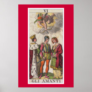 Lovers Kaart Classic Tarot Gli Amanti Poster