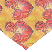 Lovers Kiss en hun lichamen vormen een liefdeshart Korte Tafelloper (Hoek)