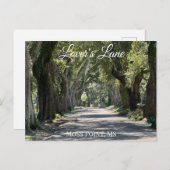 Lover's Lane, Moss Point, MS Briefkaart (Voorkant / Achterkant)