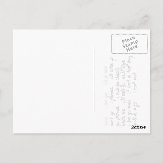 LOVERS "langeafstand" Briefkaart (Achterkant)