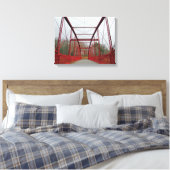 Lover's Leap Bridge Canvas Afdruk (Insitu (Slaapkamer))