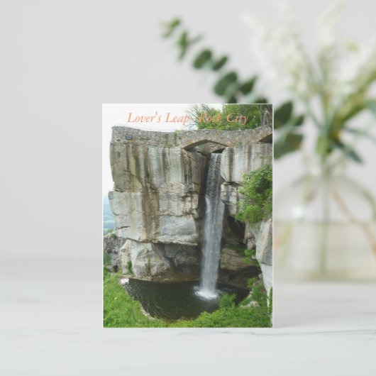 Lover's Leap in Rock City Briefkaart (Staand voorkant)