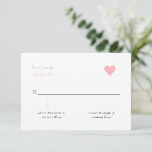 {Lover's} Mariage moderne RSVP (Debout devant)