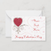  Lovers Moon Valentijn Love Notes Notitiekaartje (Achterkant)