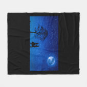 Lovers onder volle maan fleece deken (Voorkant (Horizontaal))