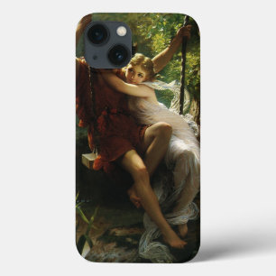 Lovers op een Swing. Lente van Pierre Auguste Cot iPhone 13 Hoesje